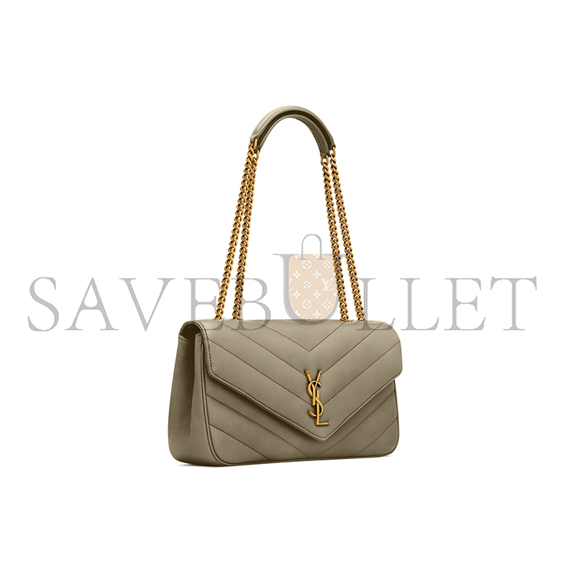 YSL LOULOU MEDIUM IN MATELASSÉ LAMBSKIN 801439AAEAX3775 (29*17*8cm)